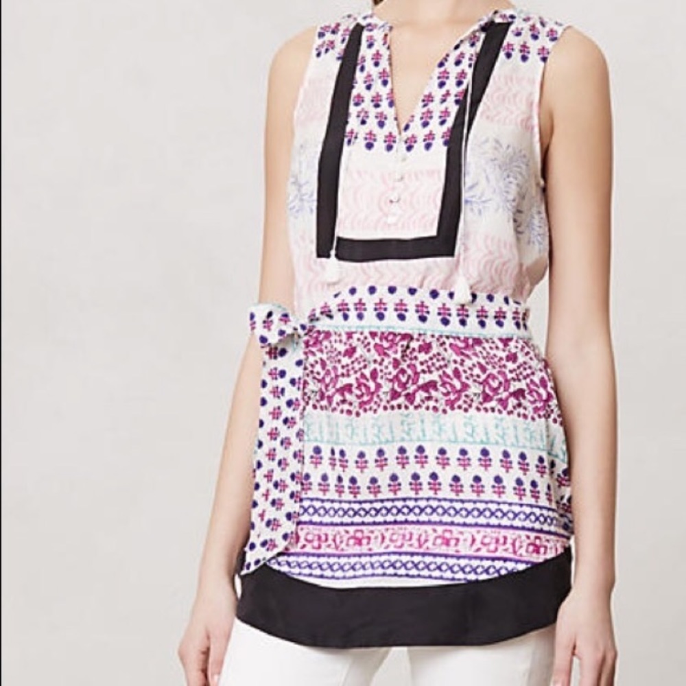 Maeve c/o Anthropologie Silk Tunic